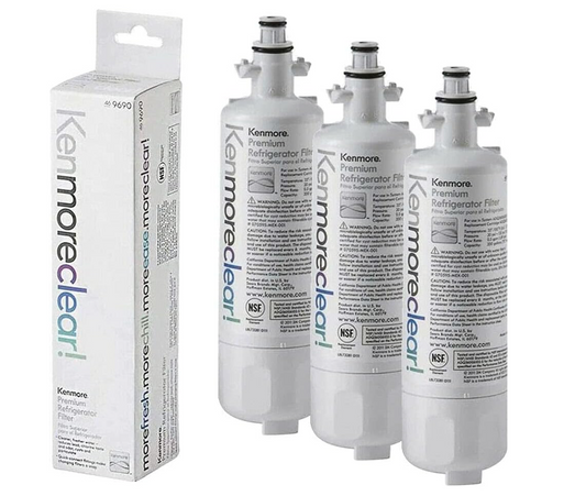 9690 Water Filter Replacement Compatible Models with Kenmore Elite 795,46-9690,WF700,RFC1200A,LFXS32766S,Compatible with LG LT700P,ADQ36006101,ADQ36006102