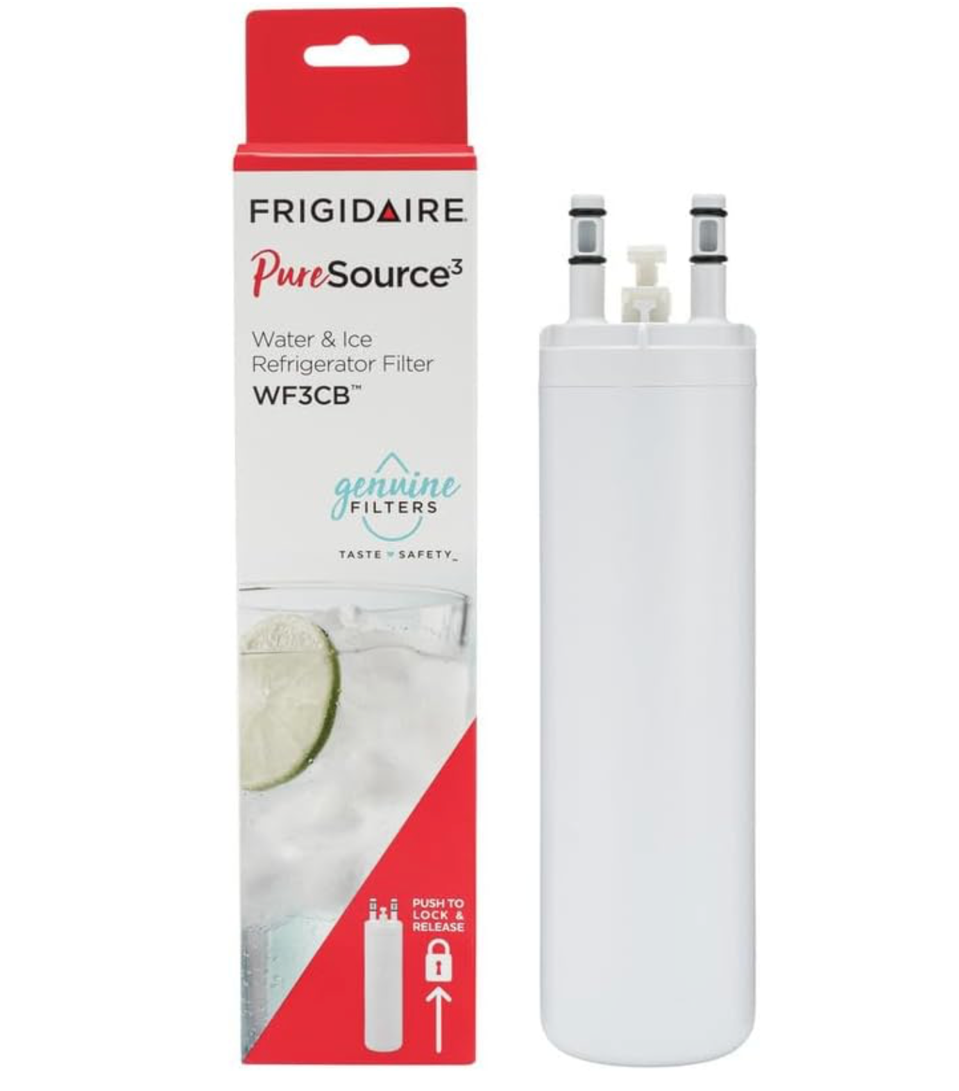 Frigidaire WF3CB Puresource3 Refrigerator Water Filter, White, 1 Count (Pack of 1)